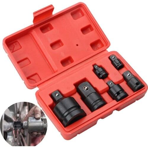 6Pcs/Set Impact Socket Converter Kit, Impact Socket Converter Reducer Adapter Set 1/2in 1/4in 3/8in 3/4in