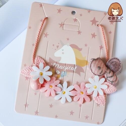 Little Princess Fairy Girl Super Mermaid Childrens Necklace Garland Bee Pearl Pendant Girls' Necklace Choker