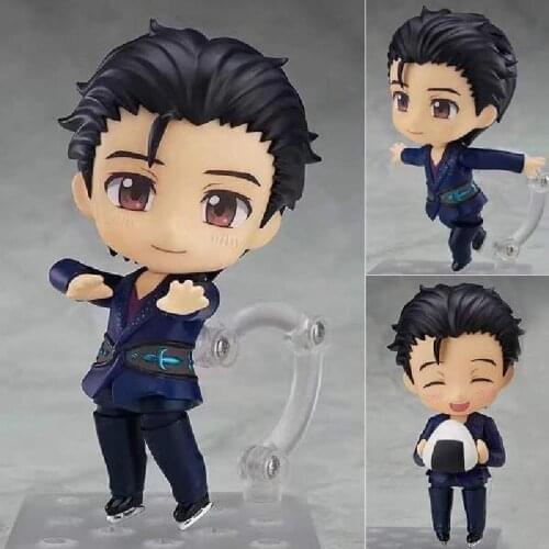 10cm Q Version Yuri On Ice Katsuki Yuri Cartoon Expression Changing Series Action Figure Pvc Collection Toy For Children Gifts