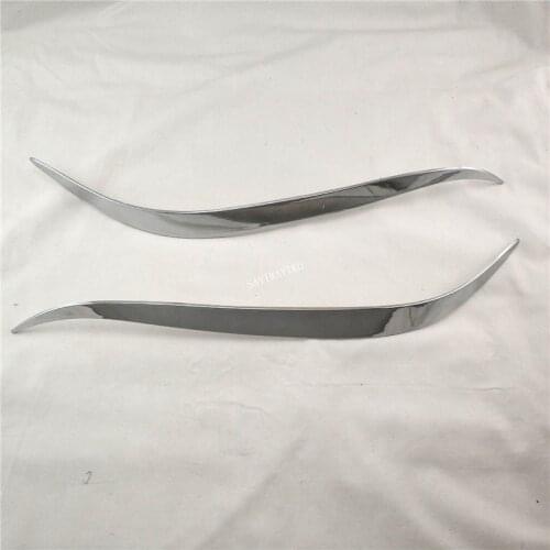 Head lights eyebrow 2PCS ABS Chrome Exterior Front Head Light Eyebrow Cover Trim For Toyota Picnic Ipsum 1995-2001