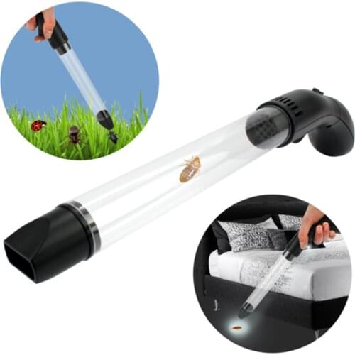 Insect Trap Suction Fly Killer Spider Roach Catcher Vacuum Sucker Bugbuster LED Home