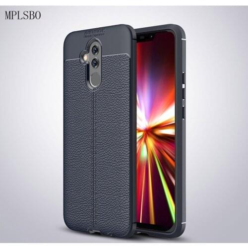 MPLSBO Fashion TPU Case For Huawei Mate 20 Lite Matte Leather Back Cover For Huawei Mate 20 Pro Soft Silicon Original Phone Case