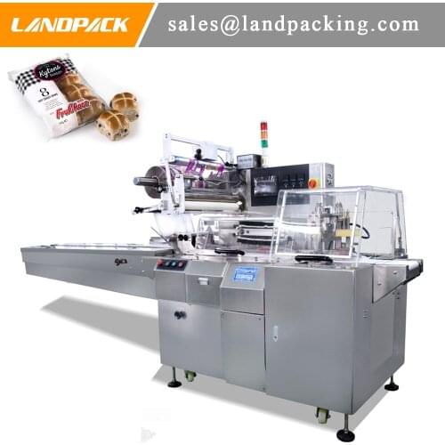 Multiple Bun Pillow Bag Horizontal Flow Wrap Machine