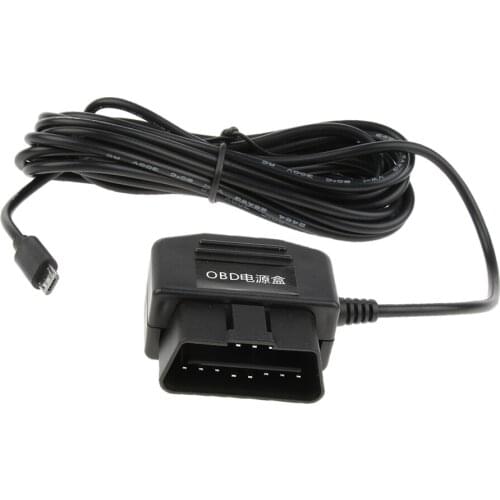 Durable Car Dash Cam DVR Hardwire Kit Micro USB Right Head Cable 3.5Meter