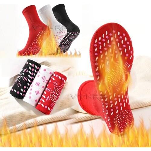 Self-heating Magnetic Socks insoles for Women Men Self Heated Socks Tourmaline Magnetic Therapy Winter Warm Massage Sock Unisex