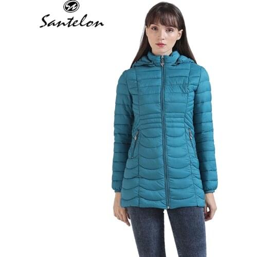 Женские дутые куртки SANTELON China At AliExpress