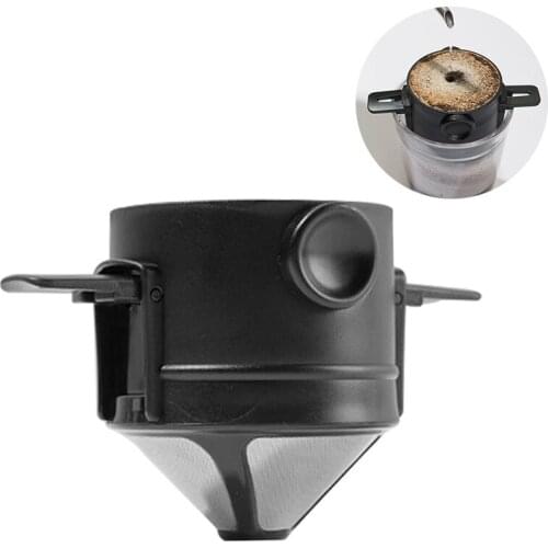 Foldable Portable Coffee Filter Coffee Maker Coffee Tea Holder Reusable Paperless Pour Over Coffee Dripper