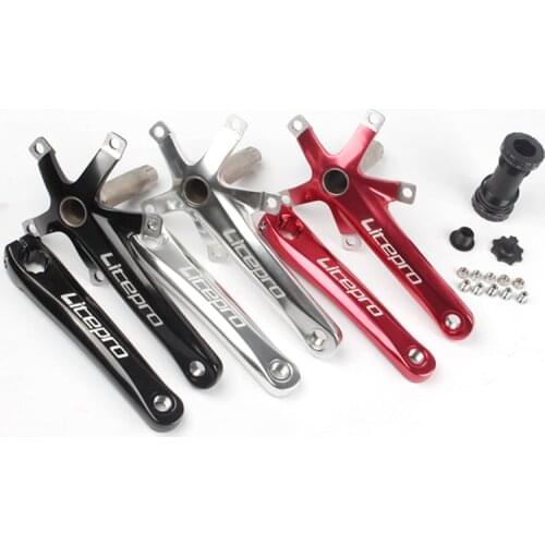 Litepro LP Aluminum Alloy Foldable Bike Crank 170 Mm BCD 130mm Folding Bike Crankset Tooth Plate Bike Crankset Mtb Parts