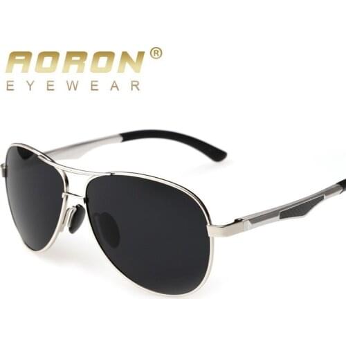 AORON Brand Designer Fashion Unisex Sun Glasses Polarized Coating Mirror Sunglasses Round Male Eyewear For Men/Women