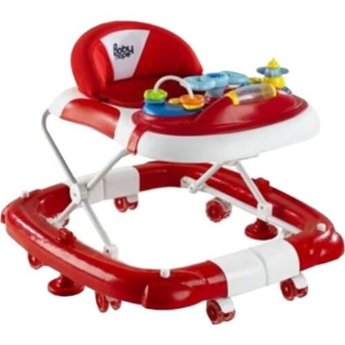 Dangle Baby Walker Red walking trolley for use as rear push bar quirky front panel