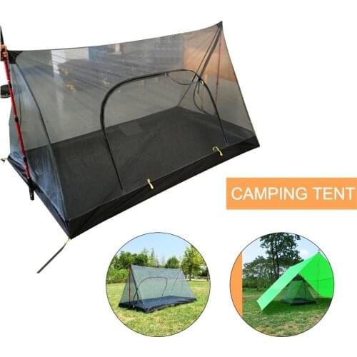 Ultralight Summer Mesh Tent 1-2 Person Outdoor Camping Tent Rodless A Shaped Inside Tent Portable Beach Tent 210x120x110cm