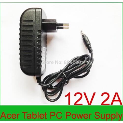 1pcs12V2A High quality IC program 12V 2APower Adapter Charger for Acer Iconia Tab A500 A501 A200 A100 A101Tablet PC Power Supply