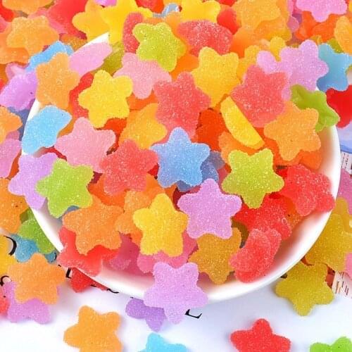 10pc Artificial Soft Spun Sugar Mini Candy Fake Food Ornament Craft Decor Miniature Dollhouse Wedding Decoration DIY Accessory
