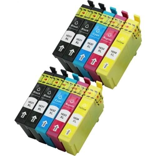 10PK T1631-4 Compatible Ink Cartridge For Epson WF-2010W WF-2540WF WF-2630WF