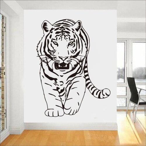 2018 Limited Sale For Wall For Smoke Exhaust For Cabinet Stove For Tile Adesivo De Parede Animal Tiger Wall Sticker 3034