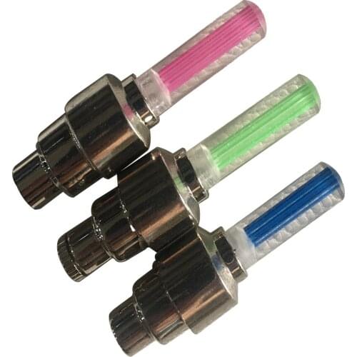 4PCS Colorful Flash Car Decorative Tire Lights Decorative Lights Air Nozzle Door Lights