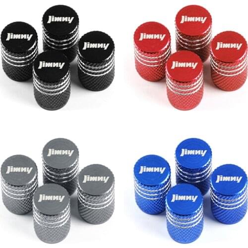 4pcs New Colorful Aluminum Car Tire Valve Stem Caps Tyre Air Dust Caps Truck valve cover for Suzuki jimny Car styling