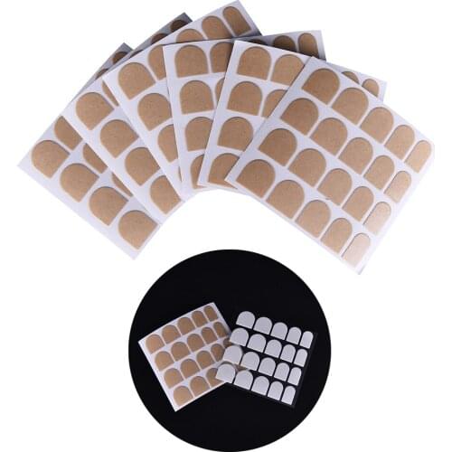 5 Sheets Fingernail Art Nails Art Double Sided Adhesive Tape Cute Sticky False Nail Tips Double Sided Adhesive Tapes Stickers