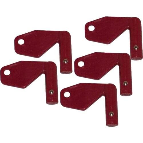 5X Master Battery Disconnect Isolator Keys 8157766 for Volvo Heavy Equipment