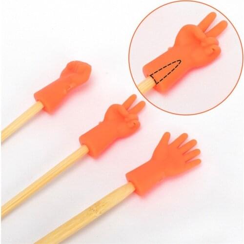 6Pcs/bag Knitting Needles Point Protectors Mix Shaped Needle Tip Stopper Cover Accessories For Knitting And Sewing Accessories