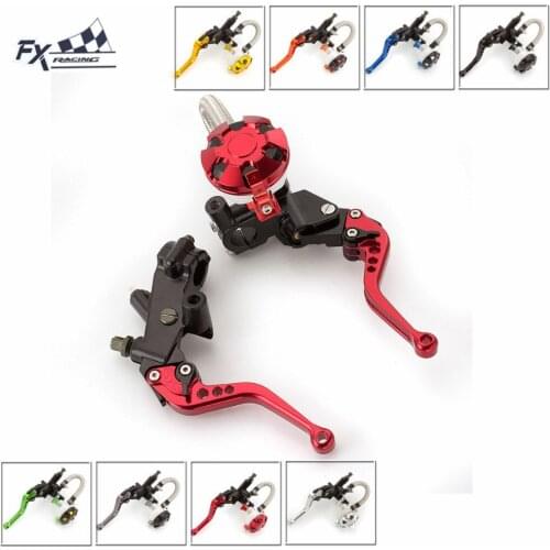 7/8" 22mm Motorcycle Brake Clutch Lever Master Cylinder Reservoir Hydraulic Brake Lever For Honda CBF125 PCX150 CBR250R CB300F
