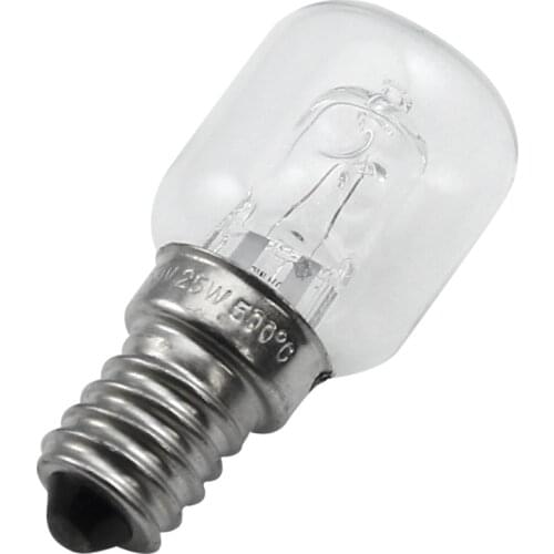 AD-E14 High Temperature Bulb 500 Degrees 25W Halogen Bubble Oven Bulb E14 250V 25W Quartz Bulb