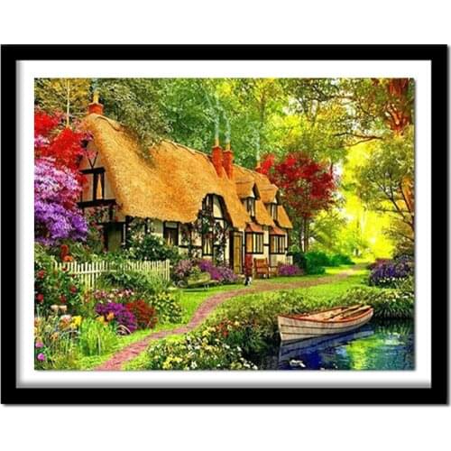 Diamond embroidery 3D Diy diamond paintings drill rhinestone Hand made needlework By numbers Pastoral life pictures zx