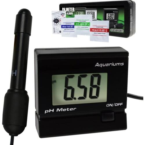 Digital pH Monitor Meter ATC 0~14.00pH Water Quality Monitoring Tester Kit Replaceable Electrode Probe BNC