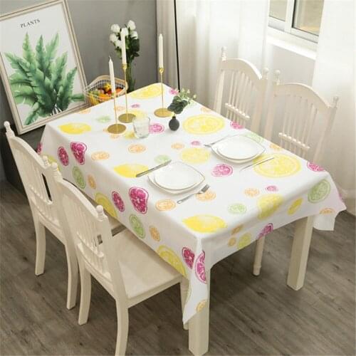 Decorative Tablecloth Imitation Linen Lace Table Cloth Dining Table Cover Home Decoration
