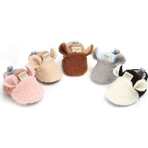 Baby Winter Shoes Kids Home Shoes Baby Boys Girls Cute Rabbit Ears Plush Thickening Warm Crib11