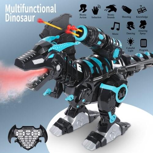 Mist Spray Remote Control Dinosaurs Toys Electric Dinosaur RC Robot Animals Educational Toys for Children Boys Gifts