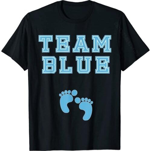 Team Boy Baby Shower Gender Reveal Party Blue Cute Funny T-Shirt Tshirts Casual Funny Cotton Tops Shirts Printed On For Boys