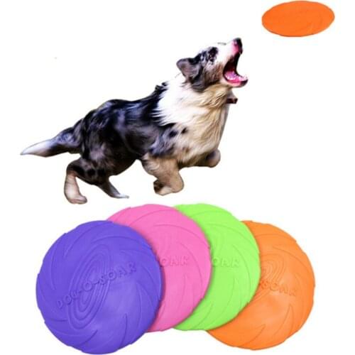 1 Pc Interactive Dog Chew Toys Resistance Bite Soft Rubber Puppy Pet Toy for Dogs Pet Training Products Dog Flying Discs