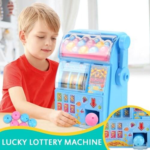 Mini Manual Lucky Lottery Machine Children Interact Each Other Through Family Toys Without Battery Color Random Birthday Gifts