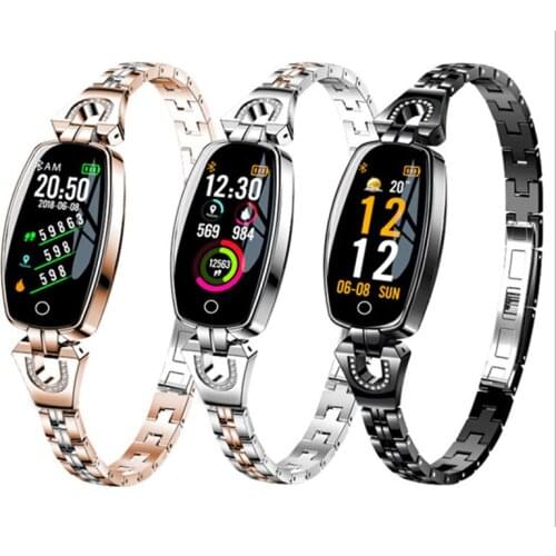 Fashion Women Lady Fashion Smart Wristband Heart Rate Blood Pressure Smart Bracelet Fitness Tracker Smart Watch Band Female Girl