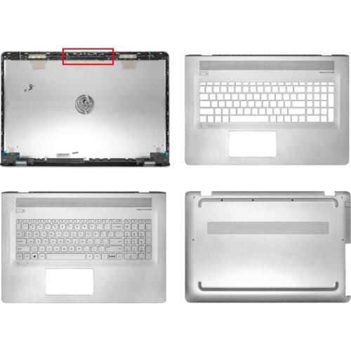 New Top Back Cover/Palmrest/Bottom Case For HP Envy X360 17-U 17T-U M7-U M7-U009DX Palmrest with Keyboard Silver