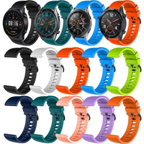 Silicone band for Samsung Gear S3 Classic Huami GRT grt 22mm sport Strap Replacement Bracelet black Buckle Quick release Bar