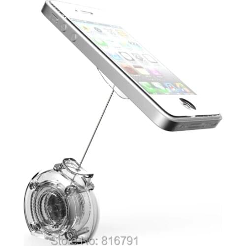 30pcs Clear Color Anti-lost Retractable Recoiler Display Rack Mobile Phone Dummy Anti-theft for Iphone Samsung Huawei OPPO VIVO