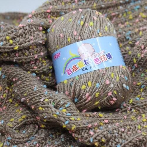 10*50g/lot Comfortable Baby Cotton Cashmere Yarn For Hand Knitting Crochet Worsted Wool Thread Colorful Eco-dyed Needlework