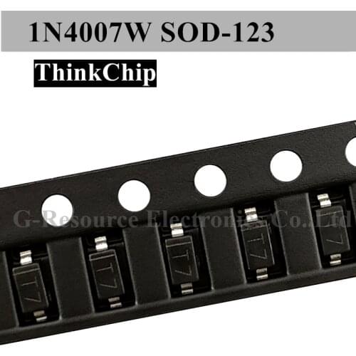100pcs) 1N4007W SOD-123 1206 SMD Switch Diode 1N4007 (Marking T7)