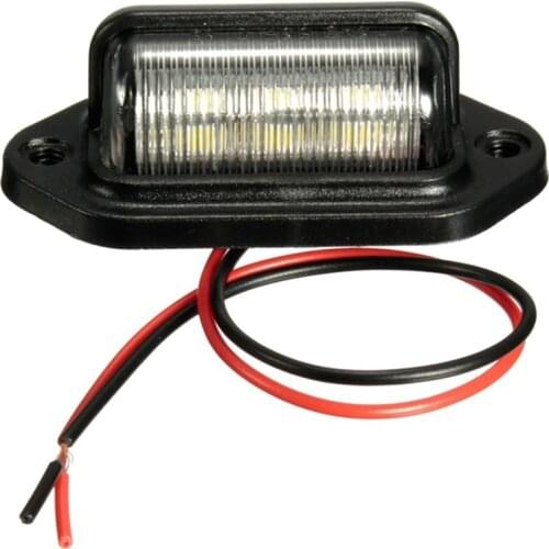 1X 6LED License Number Plate Tag Interior Step Light For Boat RV Trailer Caravan