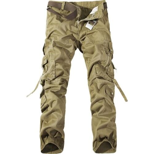 2021 Brand New Mens Cargo Pants Designer Fashion Multipocket Plus Size Cotton Casual Tooling Pant Men Overall 28-44