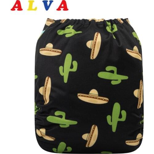 ALVABABY New Pocket Diapers Baby New Positioned Cloth Nappy with 1pc Insert