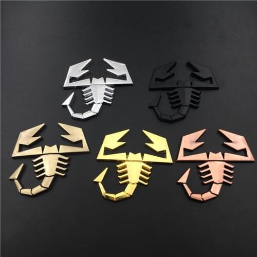 Car Accessories Scorpion Sticker Metal Trunk Badge Emblem for Abarth 595 500 Fiat 500 Berlinetta Punto Alfa Romeo Cabrio Italia