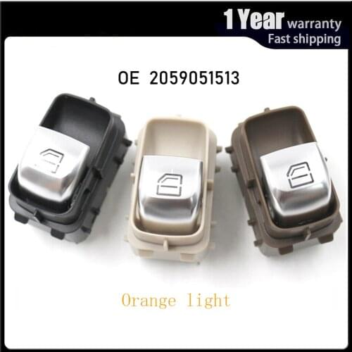 Car accessories Window Control Switch with Orange light Button For Mercedes Benz W205 S205 X253 C253 C-Class AMG 2059051513