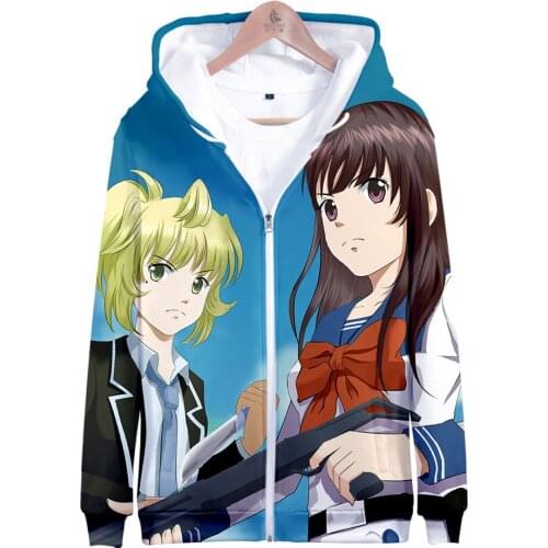 High-Rise Invasion Personality Jacket Japanese Anime 3D Print Unisex High-quality Sweatshirt Zipper Hoodie Casual Clothes