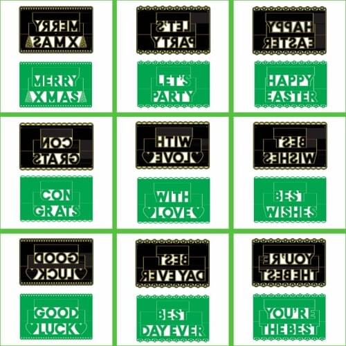 Metal Cutting Dies Words Happy Easter Good Luck Best Wishes Love Heart Ornament Frame DIY Craft Paper Cards Making Template 2020