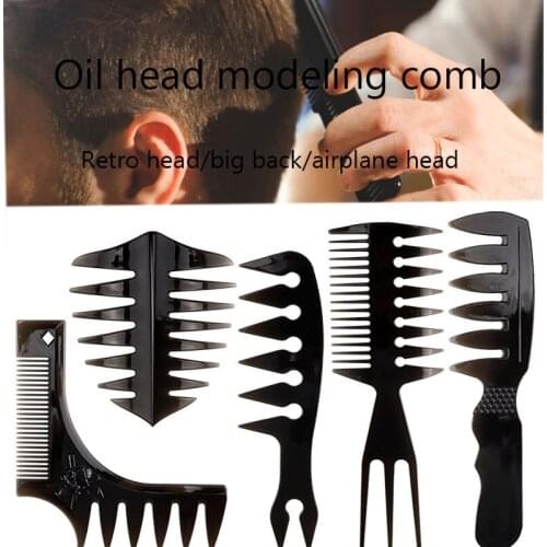 Mens oil comb retro style artifact texture comb double-sided comb oil comb beard comb