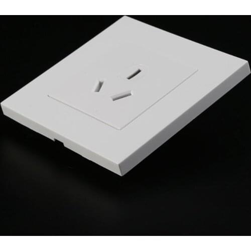 Wall Socket 86 Type 16A Power Outlet With 3 Holes White PC Panel For Air Conditioner Water Heater