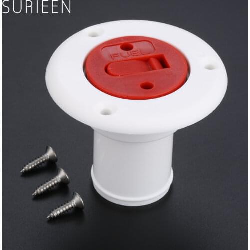 Nylon UV Stable Marine Hardware Fuel Deck Filler Socket Boat Yacht Fuel Tank Hatch Filling Port Fit 38mm Hose Boats Accessories